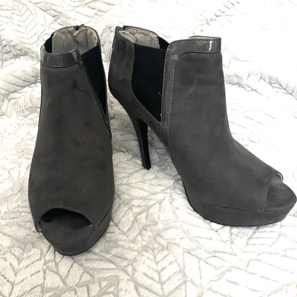 Fergalicious Open-Toe High Heel Boots - Picture 2 of 6